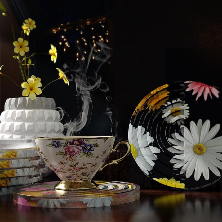 Tea Tray Coffee Coaster Mold Silicone Epoxy Resin Placemat Coaster Molds