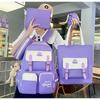 5 Pcs Backpack for Girls Teenager Travel School Backpacks Boys Children Rucksack Casual School Bags Backpack Cute Multipocket Book Bag
