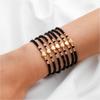 7Pcs Bohemia Random Colorful Beads Bracelets for Women Elastic Beaded Bracelets Girls Party Jewelry