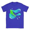 Aurora Wave Digital Flow Frutiger Aero Men T Shirts  Novelty Tees Short Sleeve Round Collar TShirts Cotton Plus Size Clothing