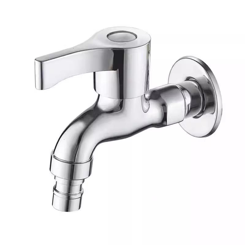 All-Copper Slow/Fast Open 4-Point Cold Water Bathroom Faucet