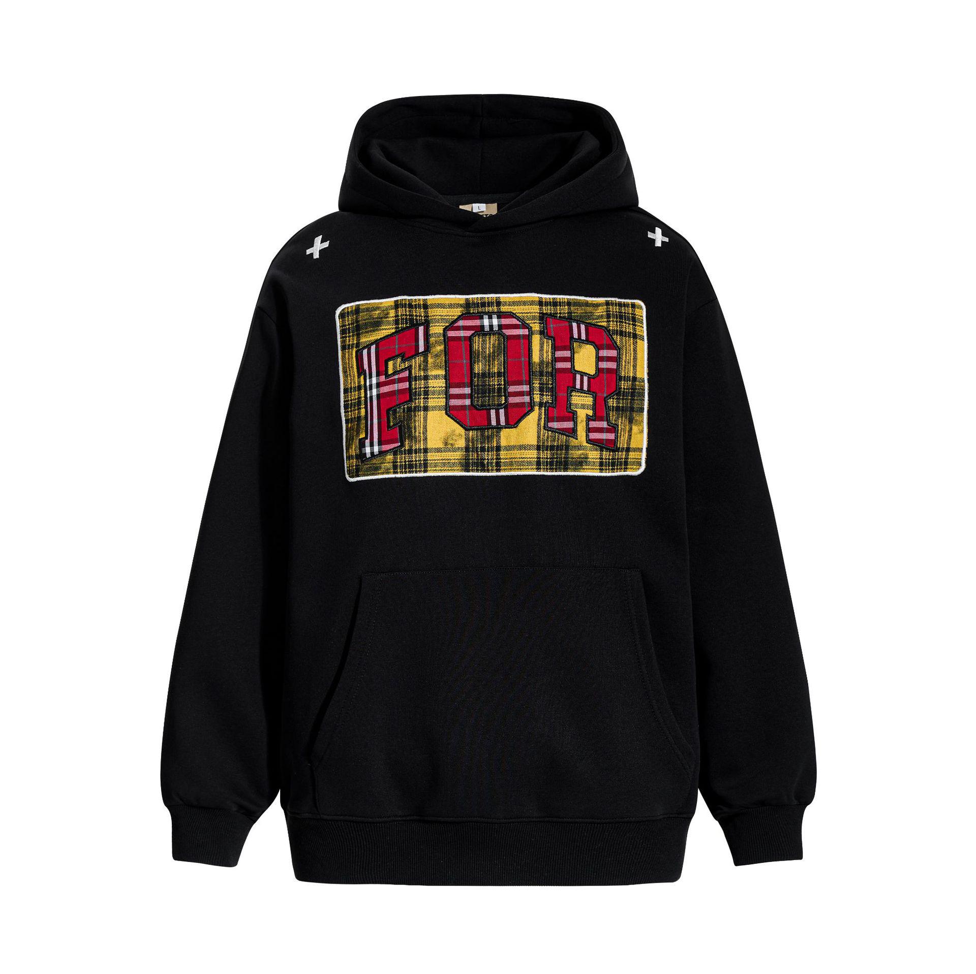 

OREETA Unisex Slim-Fit College Style Letter Patch Hoodie M