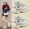 Ins Koreanische Version der neuen Dad-Schuhe für Damen Frühling Studenten Sport Laufen Casual dicke Sohlen zur Höhenvergrößerung Street Auktion KT266