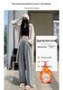 Women's White Drapey Velvet-Lined High-Waist Loose Wide-Leg Trousers - Autumn/Winter Collection