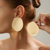 SHIXIN Fashion Smooth Surface Geometric Large Earrings for Women Retro Irregular Round Pendant Earrings Boho Jewelry Gifts