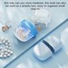 Portable Moisture-Proof Sealed Four-Compartment Pill Box For Safe Odorless And Individually Removable Pill Storage