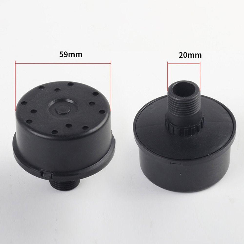 1Pcs Black Filter Silencer 16/20mm Noise Silencer Durable Air Compressor Muffler