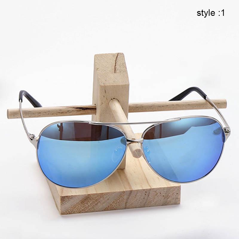 

1 Pcs Wood Sunglass Display Rack Shelf Wooden Durable Eyeglasses Show Stand Holder Home Organizer Space Saving Shelf