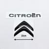AGX4   ABS Car Front Rear logo letter sticker Rear Bumper tail door trunk sticker for Citroen Elysee Berlingo Xsara C3 XR C4 Picasso C5
