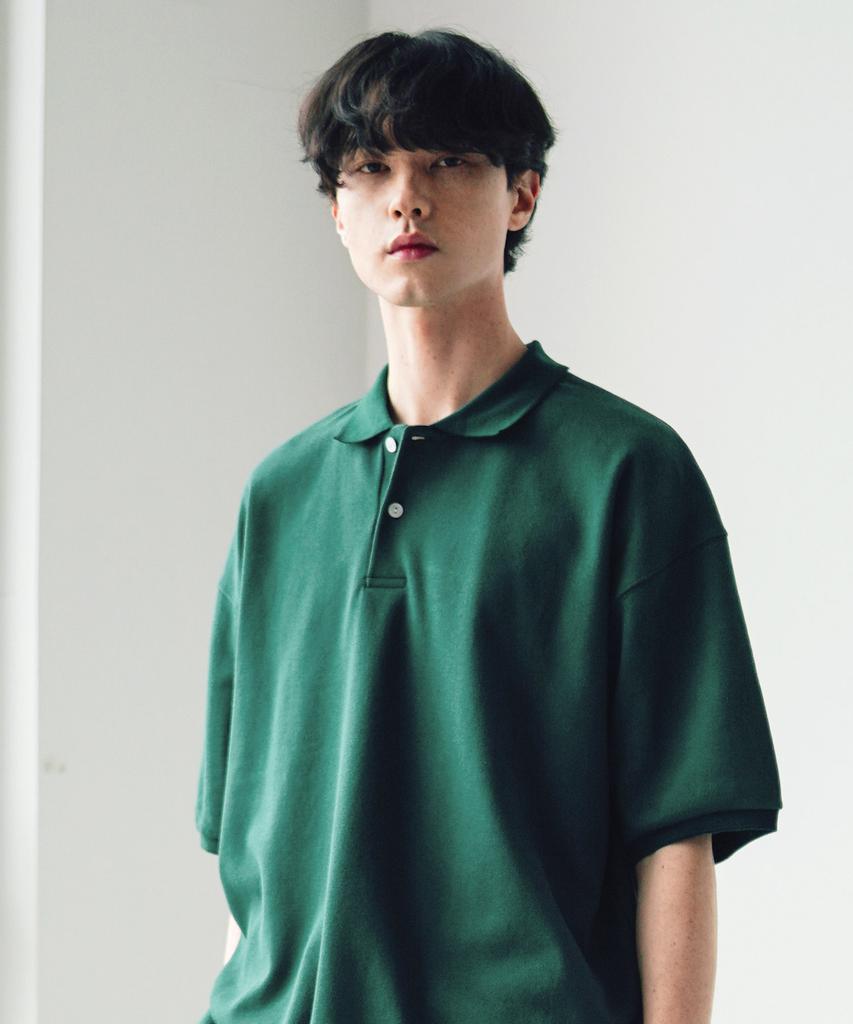FP142 Comfort Collared Short Sleeve T-Shirt Dark Green Sjst1309