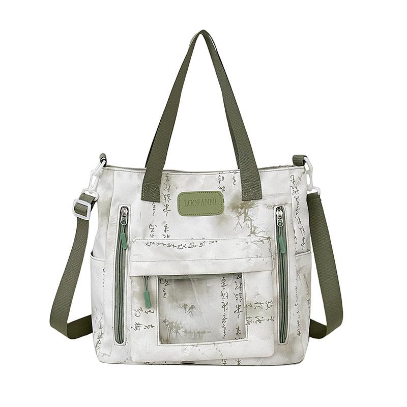 Large Capacity Commuter Shoulder Bag Student Class Bag Crossbody Bag Tote Bag