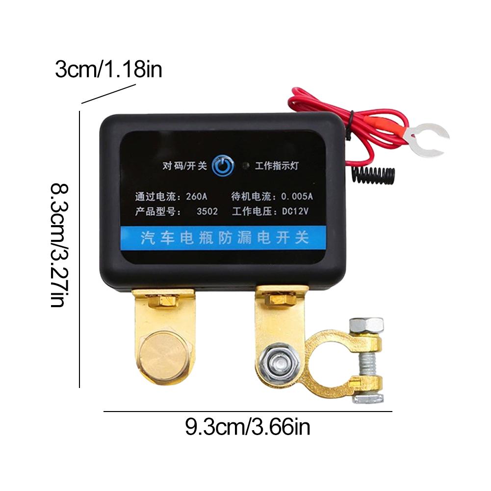 Remote Battery Cut Off Switch With Remote Control 12V 240A  Auto Power Shut Off Switch Disconnect Switch For Car SUV Truck