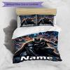 3pcs Duvet Cover Set (1*Duvet Cover + 2*Pillowcase, Without Core), Custom Name Batman Pattern Bedding Set, Home Bedroom Decor Gift