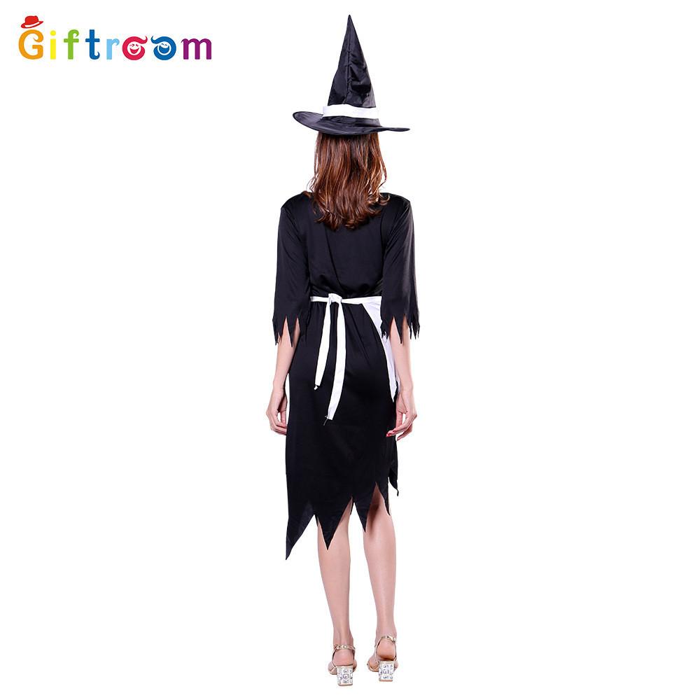 Captivating Polyester Witch Cosplay Dress For Women Ideal For Stage Shows And Easter Celebrations