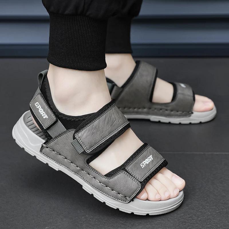 Summer Mens Sandals Fashion Walking Designer Casual Shoes High Quality Outdoor Beach Shoes for Men Driving Sneakers Mocassins