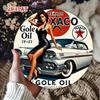 Vintage Texaco Tin Sign Retro Car Garage Metal Wall Art 7.87 Inch Indoor Outdoor Decor