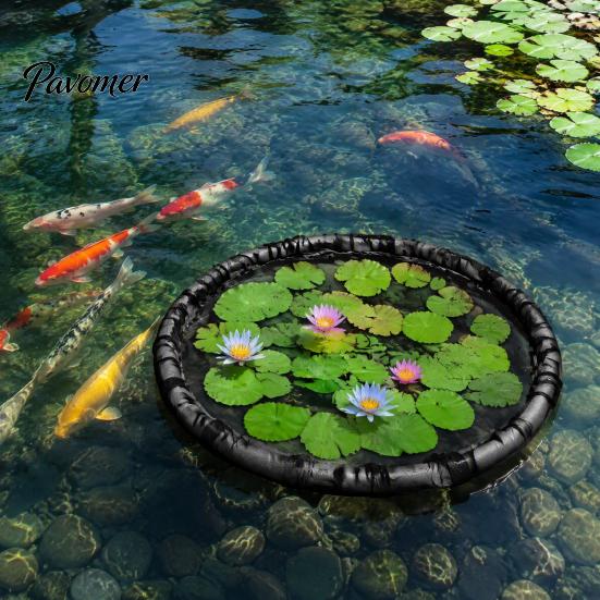 Floating Hydroponic Planter Plant Protector, Fine Mesh Fish Barrier, Pond Ecosystem Maintenance Protector Net, Guard Netting for Aquatic Plants Basket