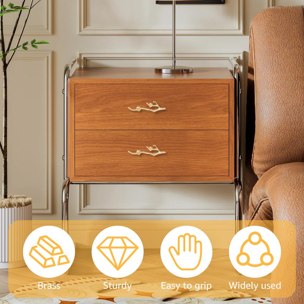 Vintage Knobs Cabinet Handles Twig Drawer Hand Pulls Replacement Furniture Cupboard Closet Door Hardware DIY Flower Branch Knobs