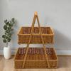 Storage Basket Fruit Rustic Versatile Countertop Organizer Bowl for Pantry Bedroom