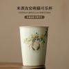 250ml Cute Cat Ru Kiln Ceramic Teacup Elegant Water Jug Master Cup Green Coke Cup Coffee Mug Tea Household Drinkware Accessories