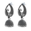 Fashion Latest Traditional Oxidized Silver and Antique Golden Base Metal Dangle and Drop (COMBOs of 4) Jhumki Earrings for Women & Girls