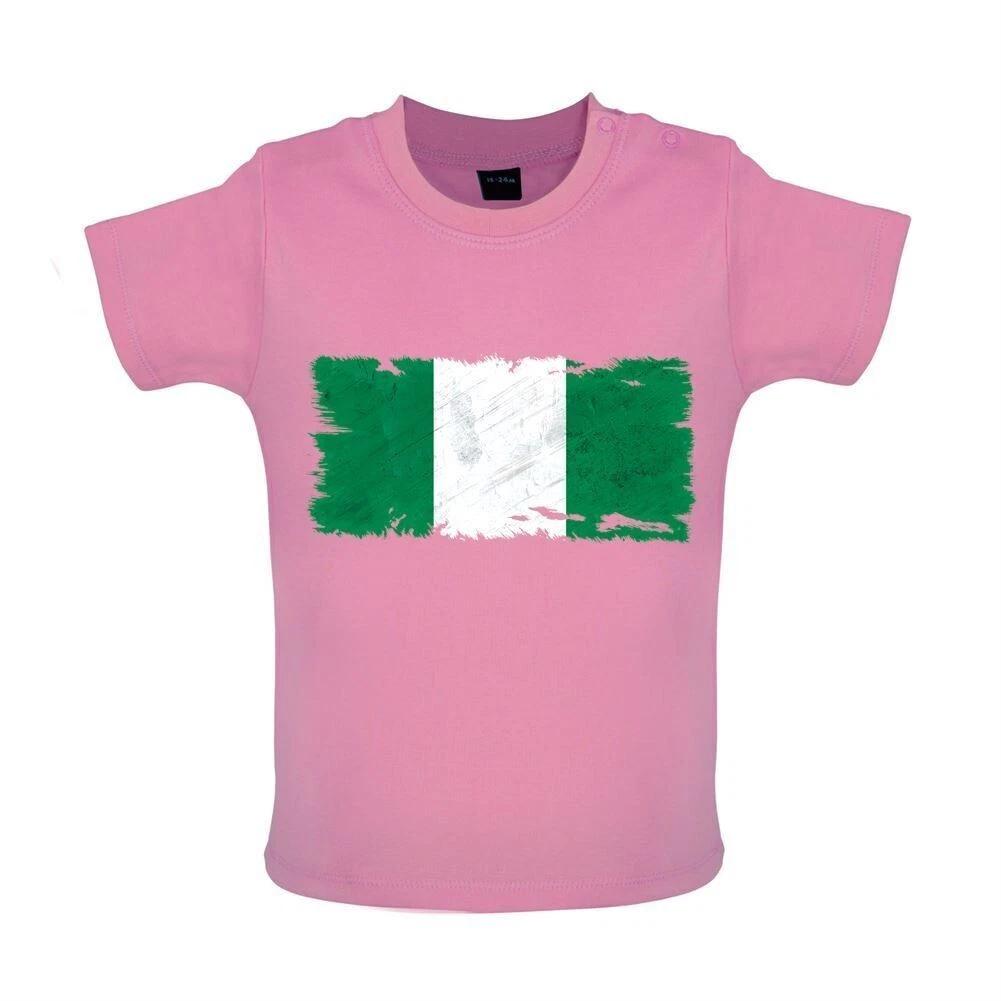 Nigeria Grunge Style Flag - Baby / Bodysuit - Nigerian Country Travel 120