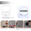 Adhesive Shower Curtain Rod Holder, 4 Pcs Tension Rod Holders, No Drilling | Invisible Rod Retainer, Transparent Wall Mount Holder for Shower Curtain