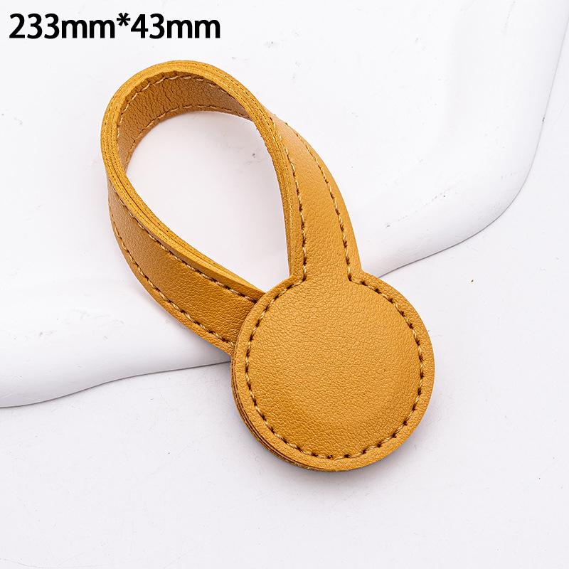 Multi-Purpose Pu Leather Magnetic Hat Clip Strong Magnetic Round Organizer Clip Travel Bag Charms Luggage Accessories