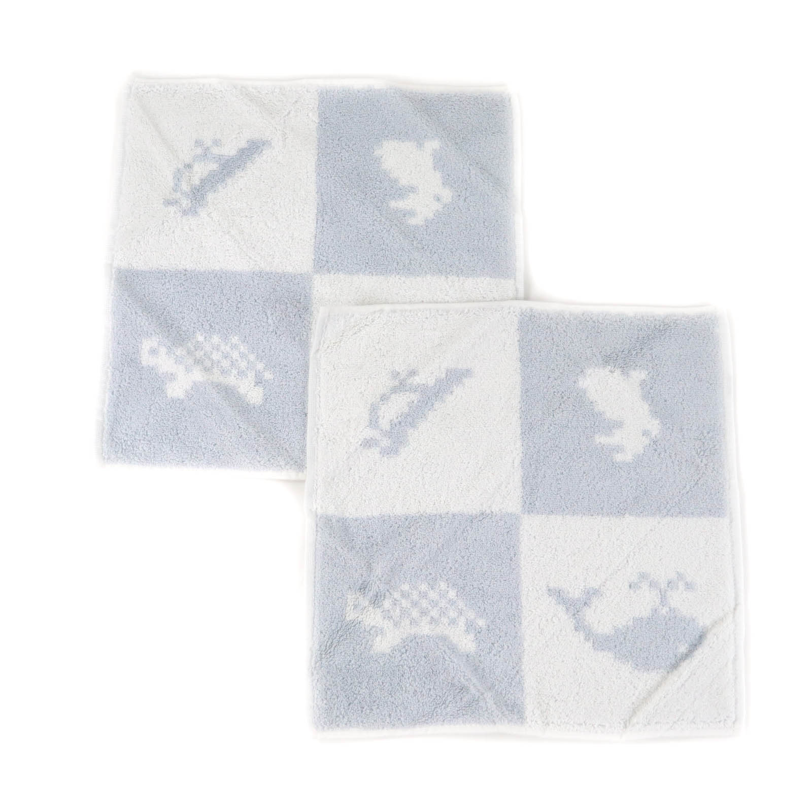 Pristine HERMES towel CARRE ANIMAUX PIXEL cotton Women Used