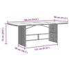 Garden Dining Set 9 pcs Grey Poly Rattan