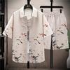 Shirts + Shorts Summer Sportswear Men's Casual Sets Male Shorts and Shirts Men Full Size M-4XL