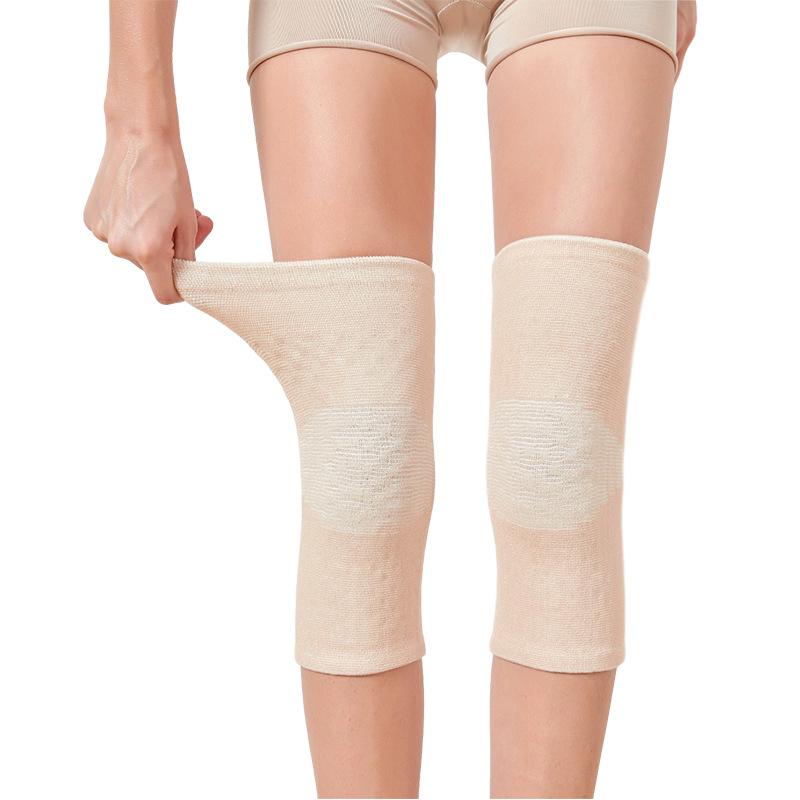 Spring Sports Warm Knee Pads Four-sided Elastic Lattice Foam Knee Leg Covers Middle-aged and Elderly Joints Cold Protection Knee