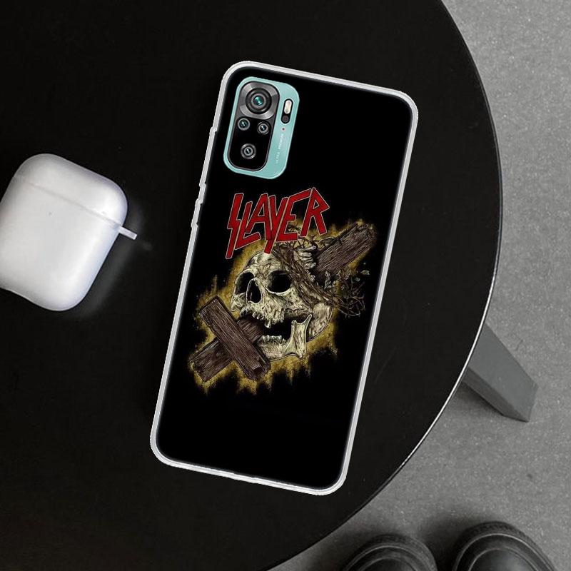 Slayer Heavy Metal Rock Band Phone Case Cover for Xiaomi Redmi Note 15 14 13 12 11 Pro Plus 14S 12S 11S 11T 11E 10S 10 Customize