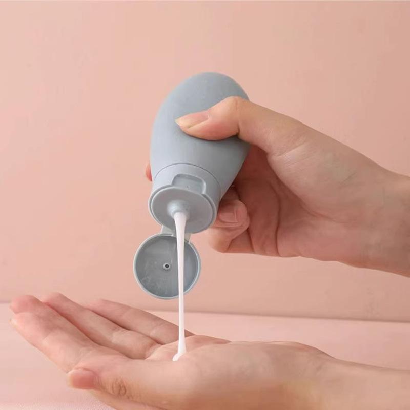Flacone Squeeze a Conchiglia con Tubo da 60 ml Erogatore Shampoo Lavaggio Viso Cosmetici da Viaggio Bagnoschiuma Lozione