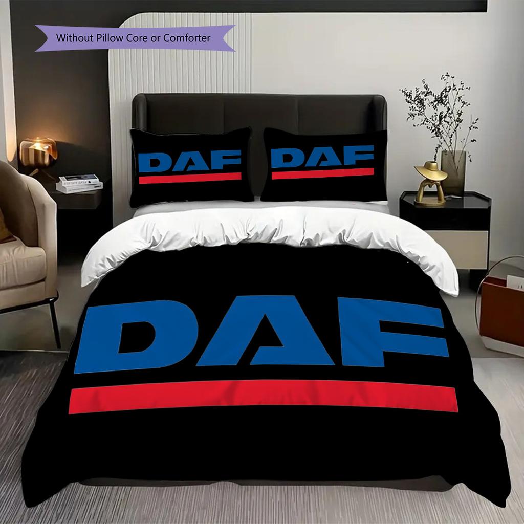 Precision Bedding (1 * Duvet Cover + 2 * Pillowcase, Without Core) 2D Flat Christmas Birthday Gift Duvet Cover and Pillowcase Soft and Comfortable