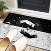 Golden Hamsa Symbol Office Rug Chair Mat, Entryway Carpet, Suitable for Front Door, Bedroom, Living Room, Desk, Holiday Gift