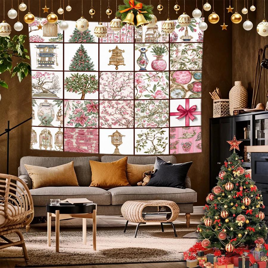Christmas Gifts Tapestry Background Cloth Hanging Cloth Bedroom Bedside Decorative Wall Cloth Rental Dormitory Tapestry