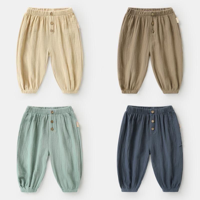 Baby Pants Casual Mosquito Repellent Pants Summer Clothes Boys and Girls Summer Gauze Leg Binding Pants