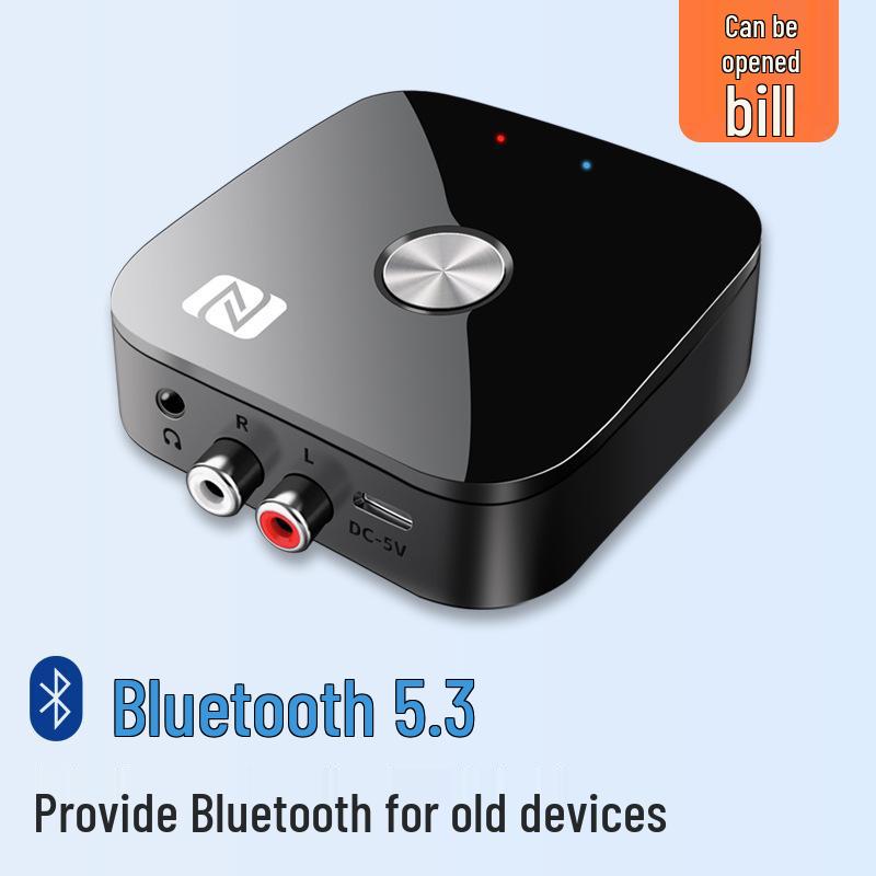 Bluetooth 5.3 NFC Audio Receiver: Wireless Adapter for Old Speakers & Amplifiers (3.5mm).