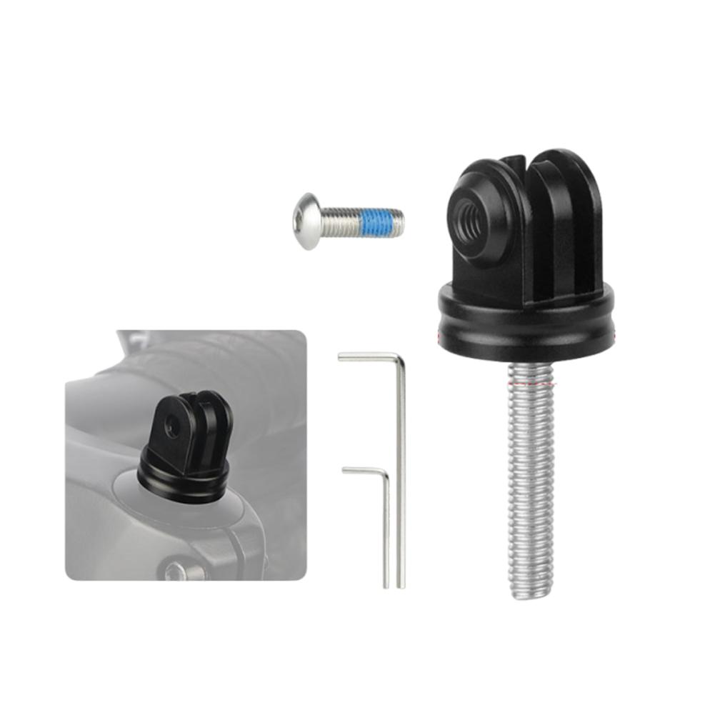 Bicycle Computer Stand with Wrench Bicycle Fork Stem Top Cap Extension Stand Computer Adapter Bracket for Camera Headlight