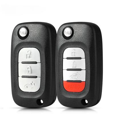 3/4 Buttons Remote Car Key Shell Case Cover Fob for Smart Fortwo 453 Forfour 2015 2016 2017 Folding Key