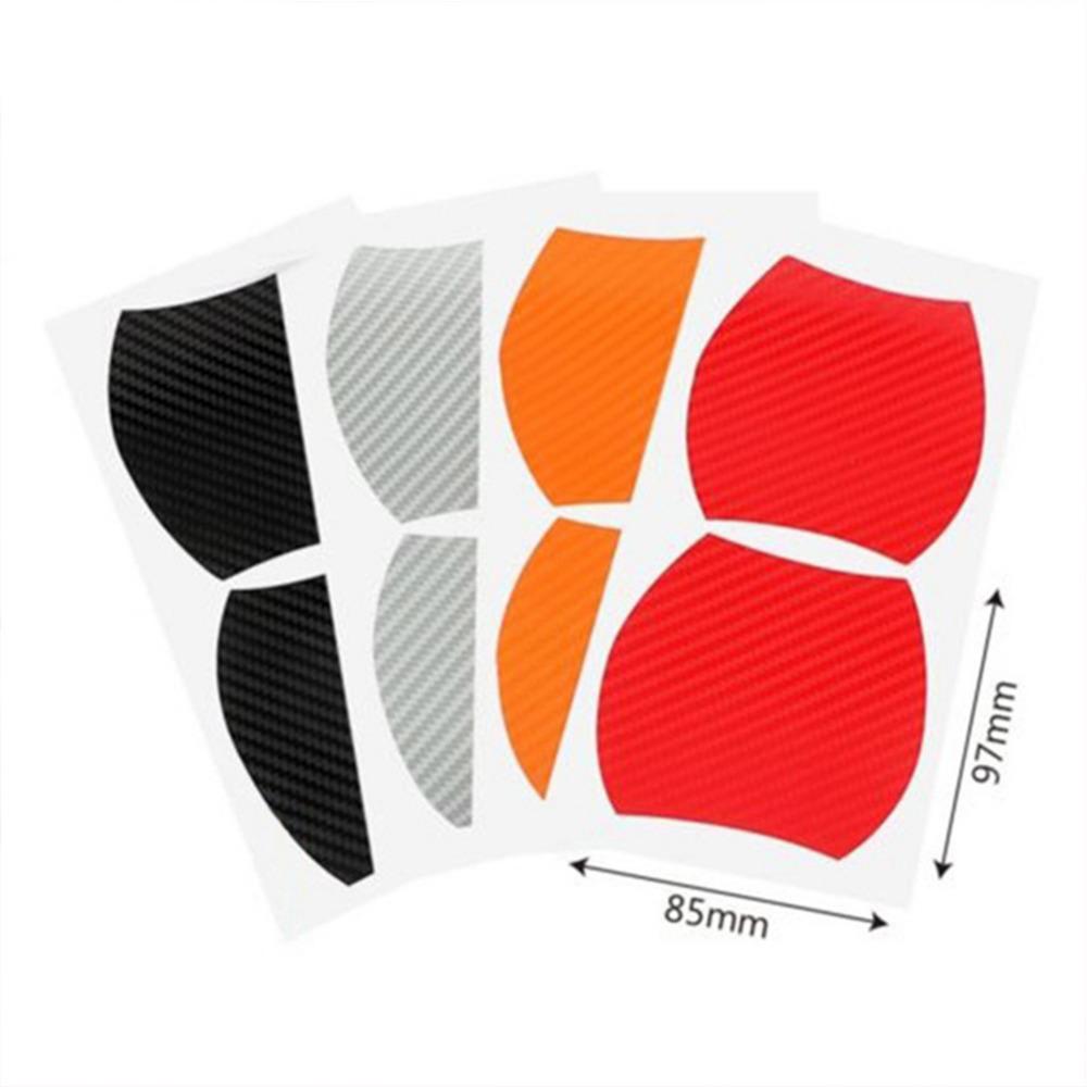 4 szt./zestaw Naklejka na drzwi samochodu Włókno węglowe Odporna na zarysowania Osłona Samochodowa Folia ochronna na klamki Zewnętrzna Naklejka samochodowa