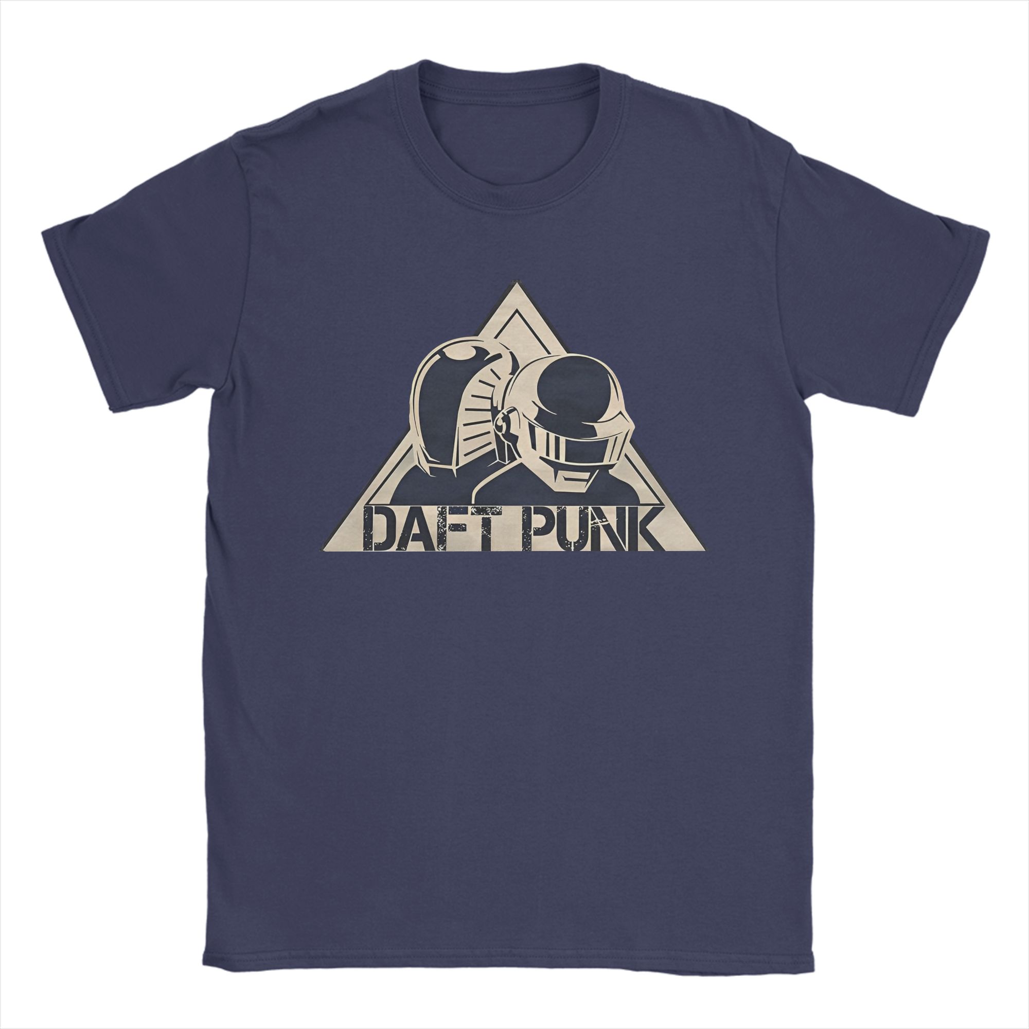 

Mens Daft Punk Electronic Band T Shirts Cotton Tops Novelty Short Sleeve O Neck Tee Shirt Gift TShirts 4XL