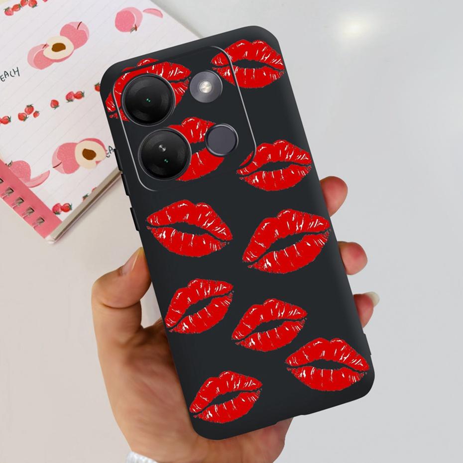 Case For Infinix Smart 7 HD Cute Flower Cat Pattern Soft Silicon TPU Phone Bumper For Infinix Smart 7HD X6516 Back Cover