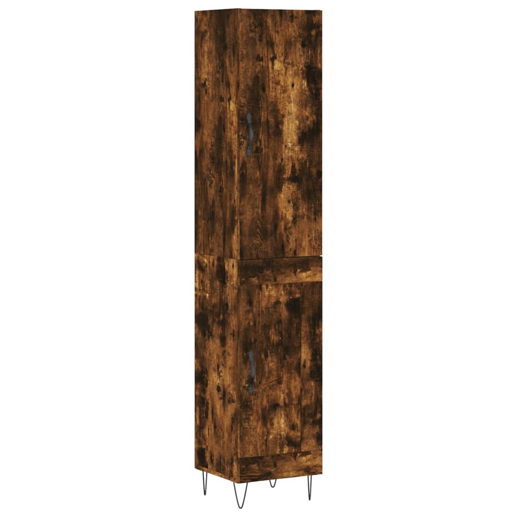 Highboard Smoked Oak 34.5 x 34 x 180 cm Particleboard
