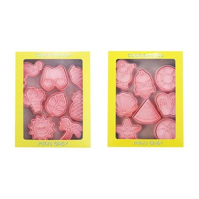 16 Stück/Set Sommer Strand Thema Ausstecher Kunststoff Keksformen Keksstempel DIY Kuchenformen Küchenwerkzeug