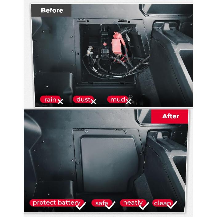 KEMIMOTO X3 Battery Cover Compatible With Can-Am Maverick X3 & X3 Max Battery Cover Plate 2017-2024 Accessories