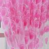 Romantic Tulip Printed Tulle Curtains Curtain Partition Door Window Curtains Living Room Window Treatments