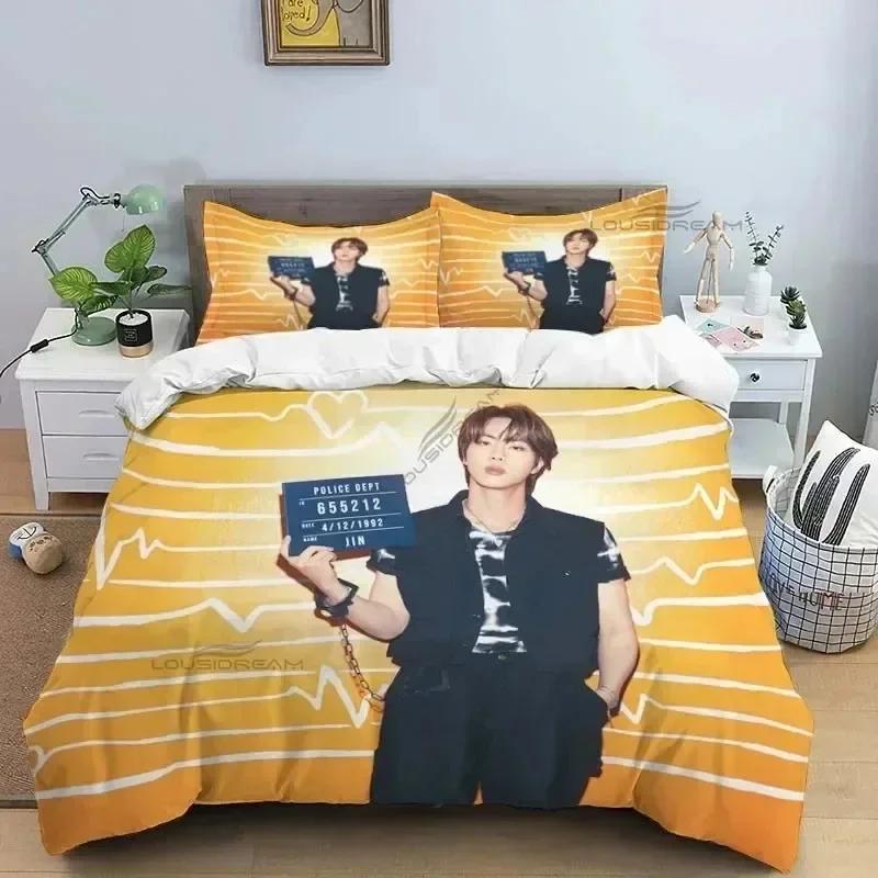 Luxuriöses Neues 3D-Druck Koreanisches Beliebtes Männliche Sängergruppe Bettwäscheset, Bettbezug Bettset Steppdeckenbezug King Queen Size Bettwäscheset