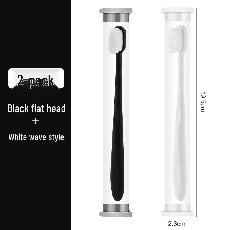 Ten Thousand Bristles Ultra-Soft Nano Toothbrush - Fine Bristles & Small Head Family Pack for Couples, Women, Men